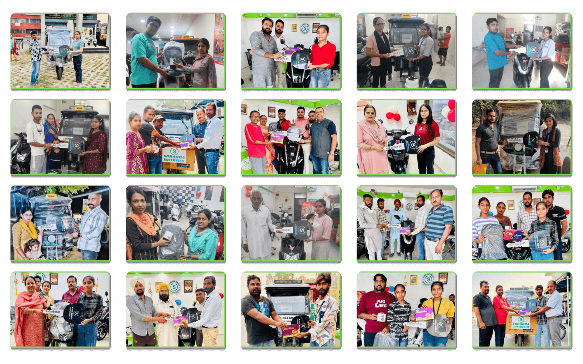 Sunanda Happy Customer 3 | E-Scooty Delivery | E-Rickshaw Delivery Photos