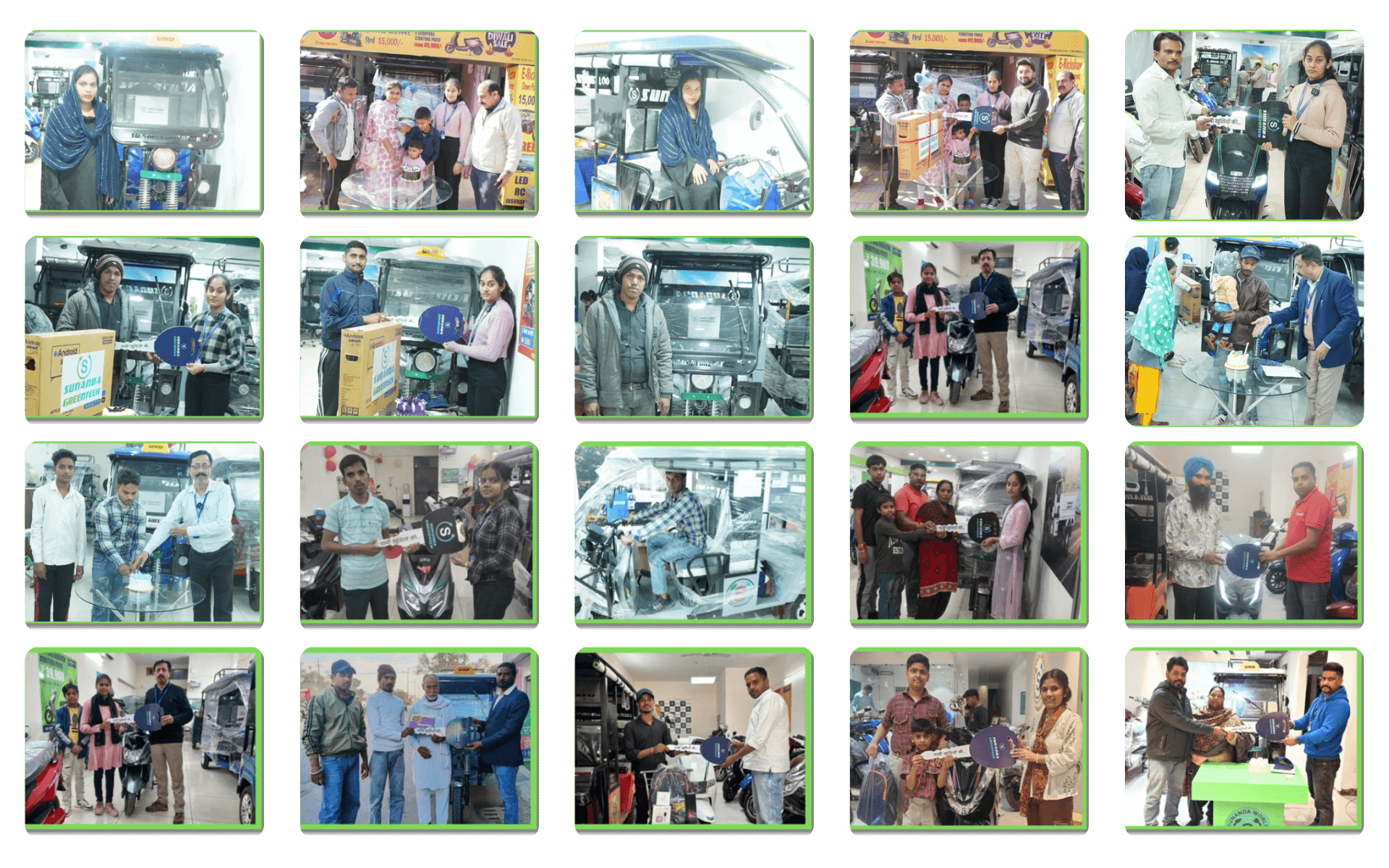 Sunanda Happy Customer 40 | E-Scooty Delivery | E-Rickshaw Delivery Photos