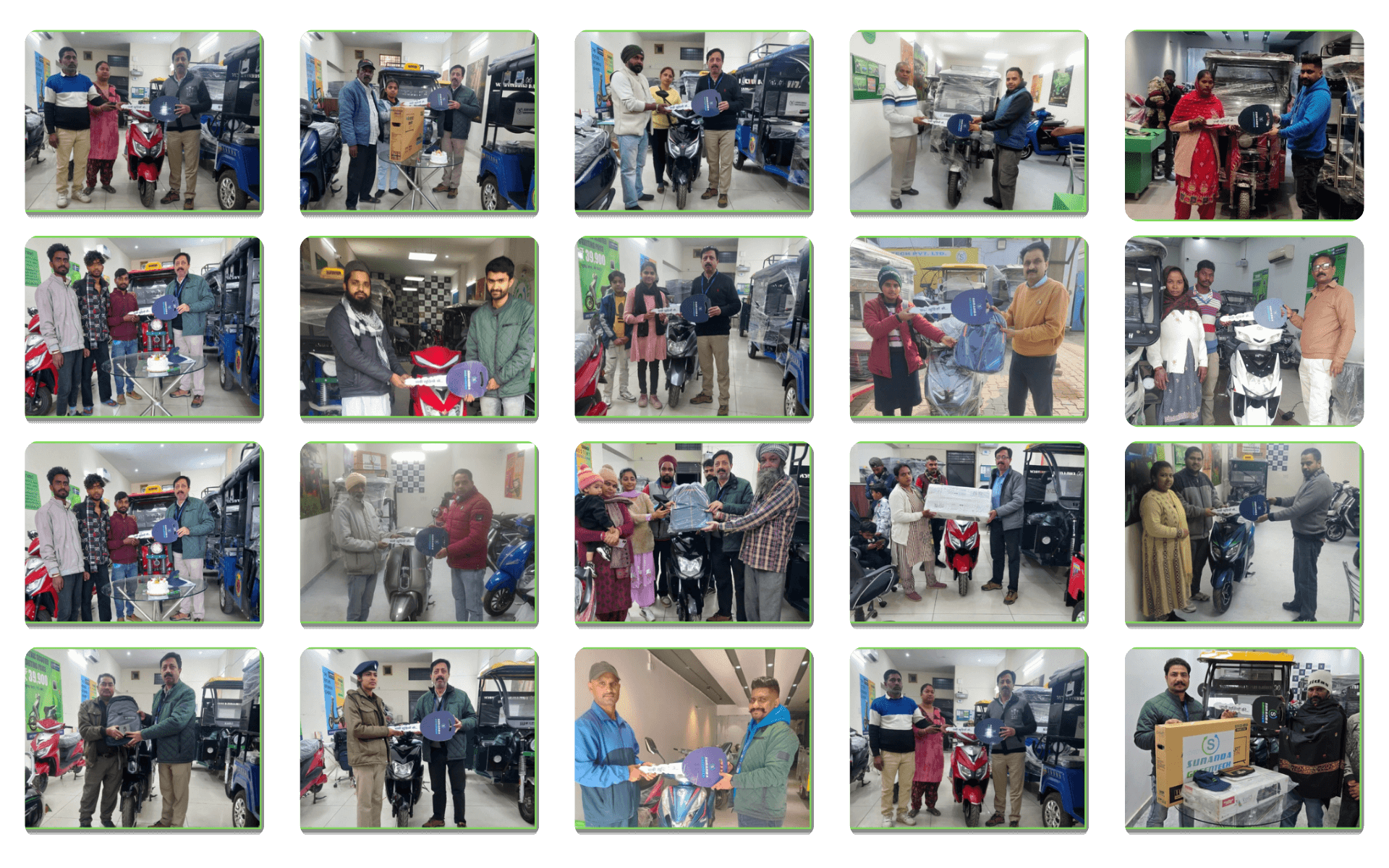 Sunanda Happy Customer 45 | E-Scooty Delivery | E-Rickshaw Delivery Photos