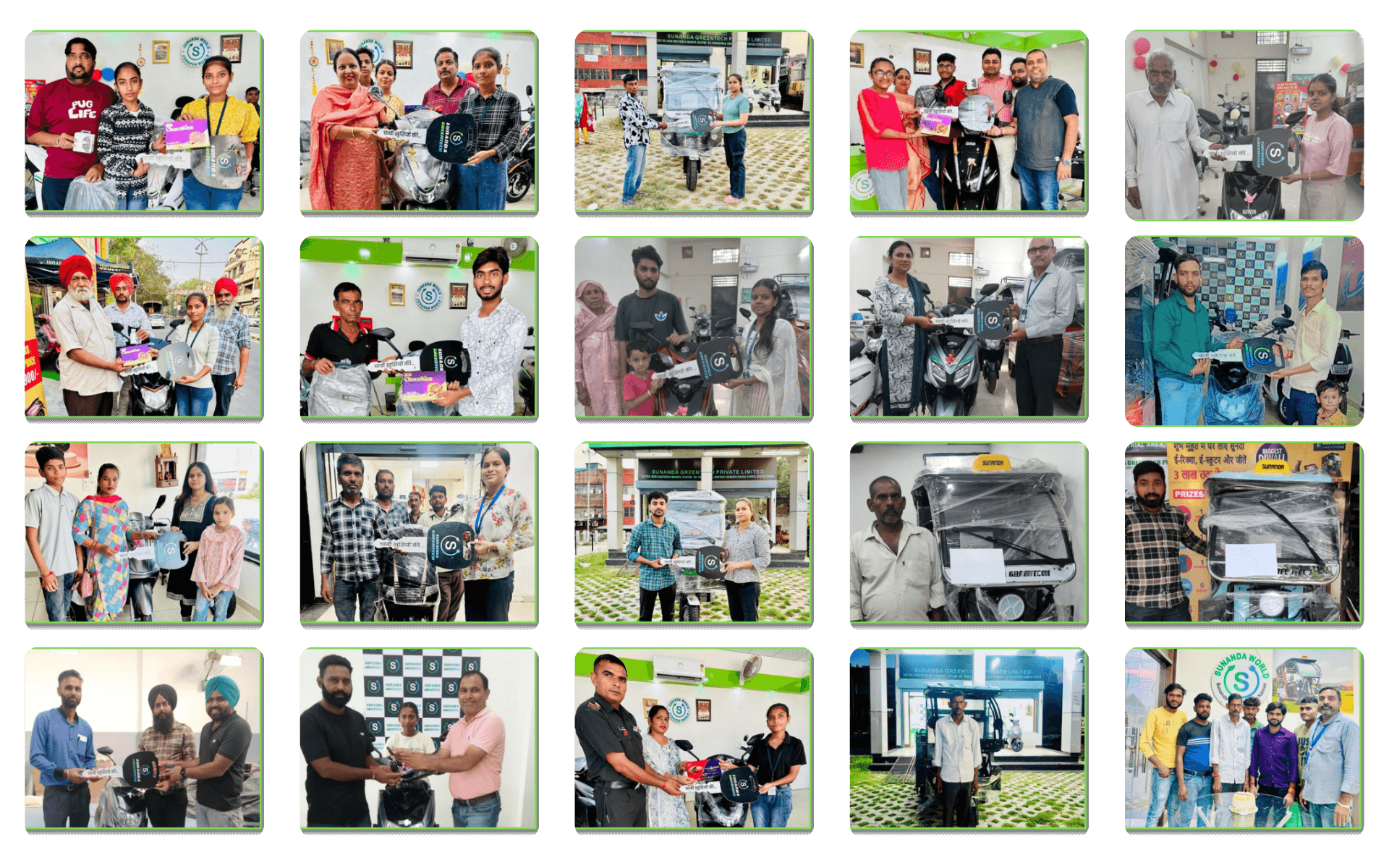 Sunanda Happy Customer 48 | E-Scooty Delivery | E-Rickshaw Delivery Photos