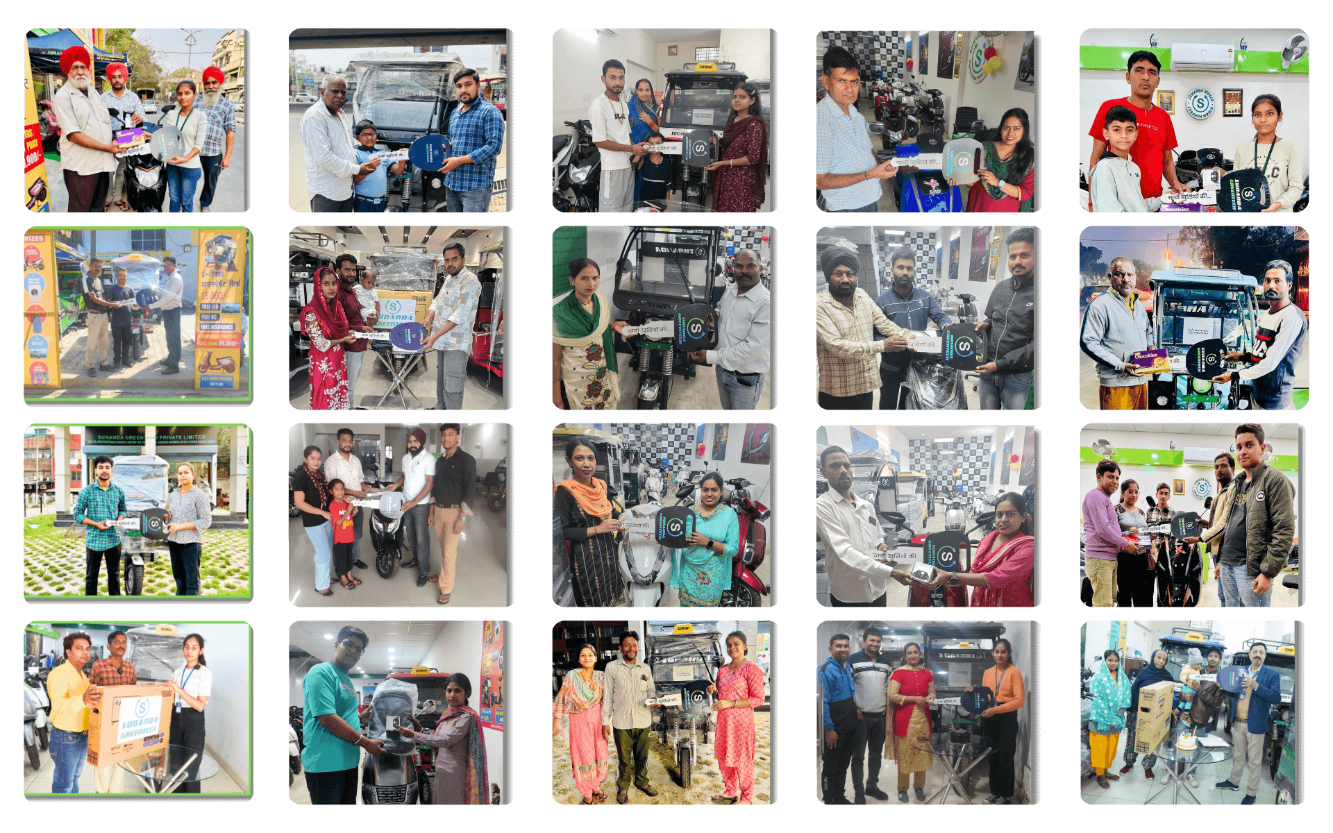 Sunanda Happy Customer 55 | E-Scooty Delivery | E-Rickshaw Delivery Photos