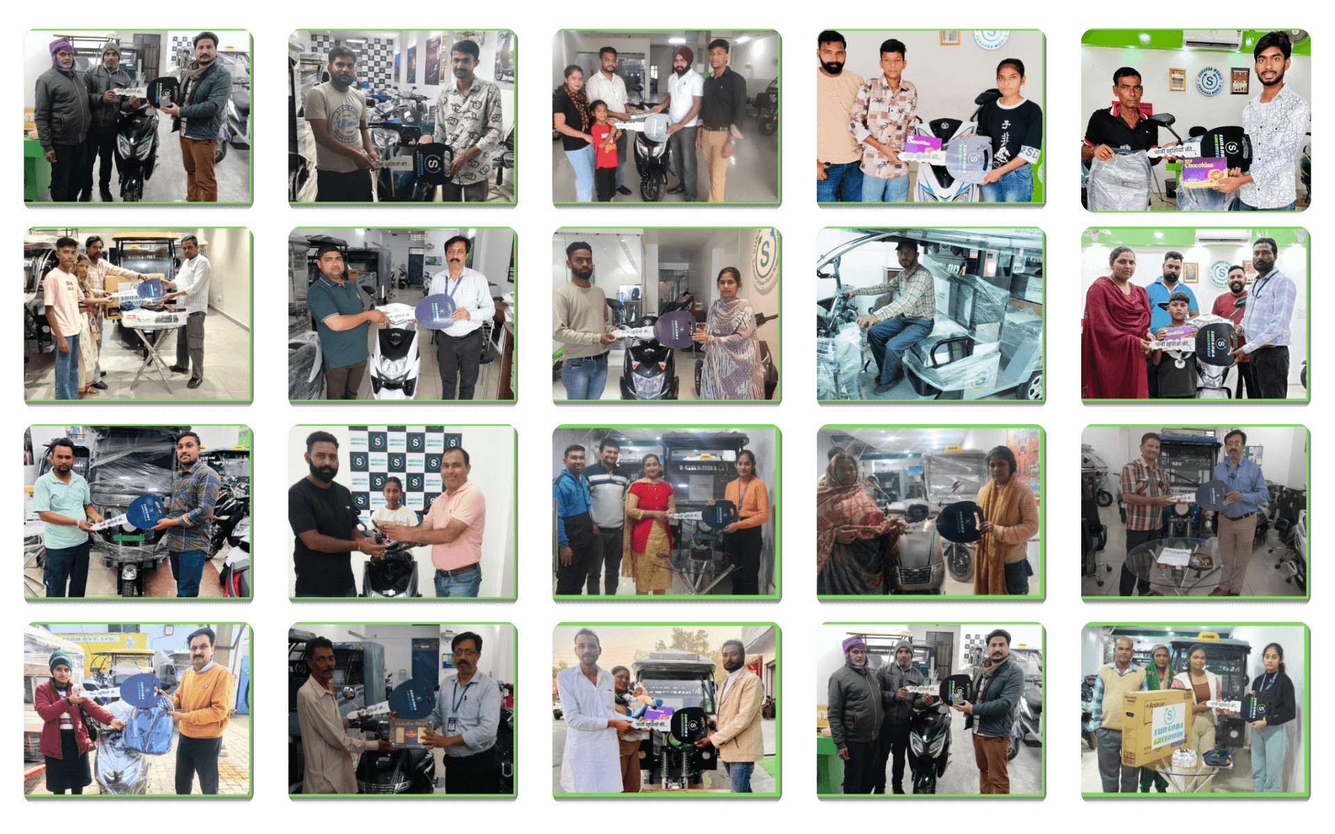 Sunanda Happy Customer 61 | E-Scooty Delivery | E-Rickshaw Delivery Photos