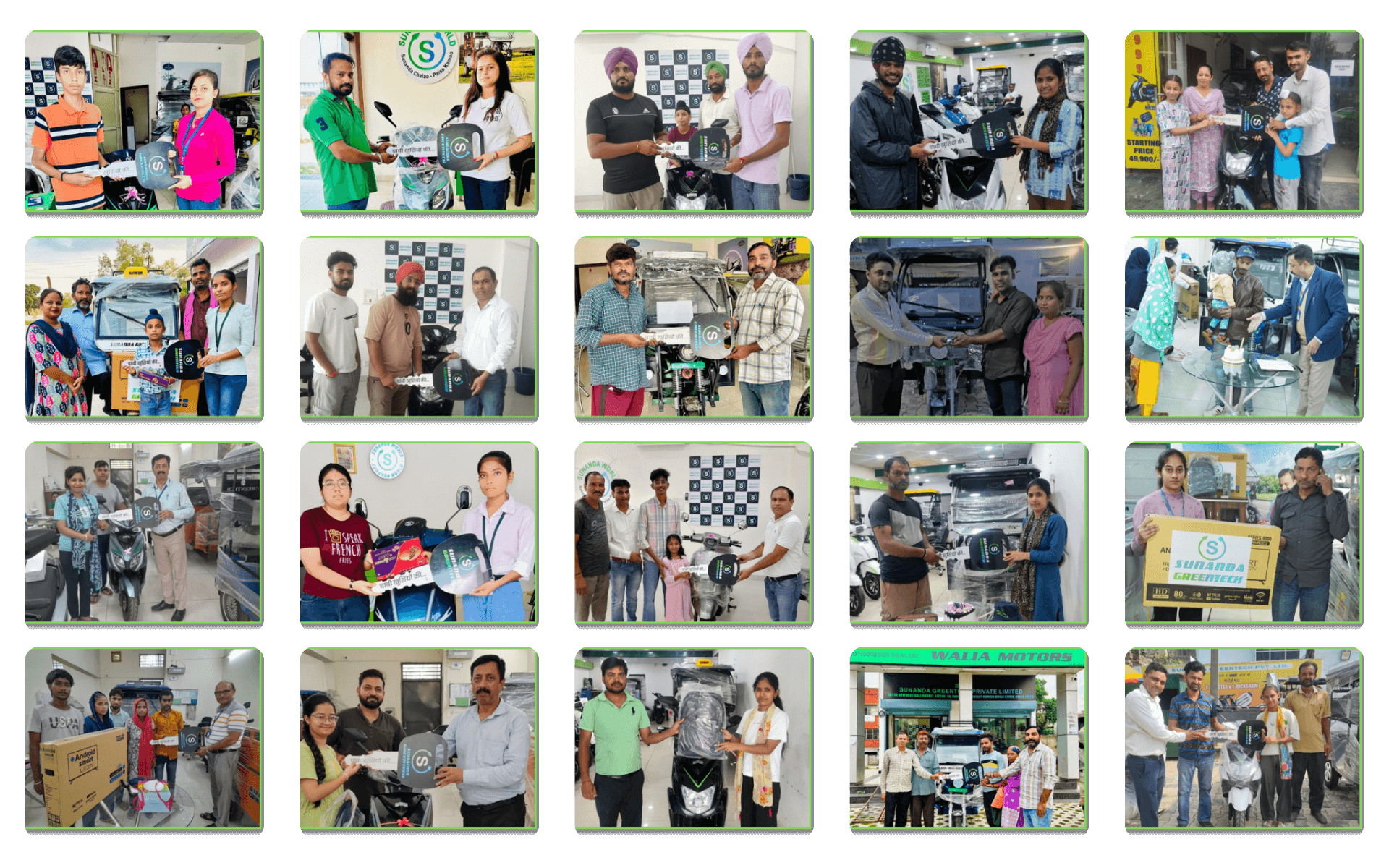 Sunanda Happy Customer 71 | E-Scooty Delivery | E-Rickshaw Delivery Photos