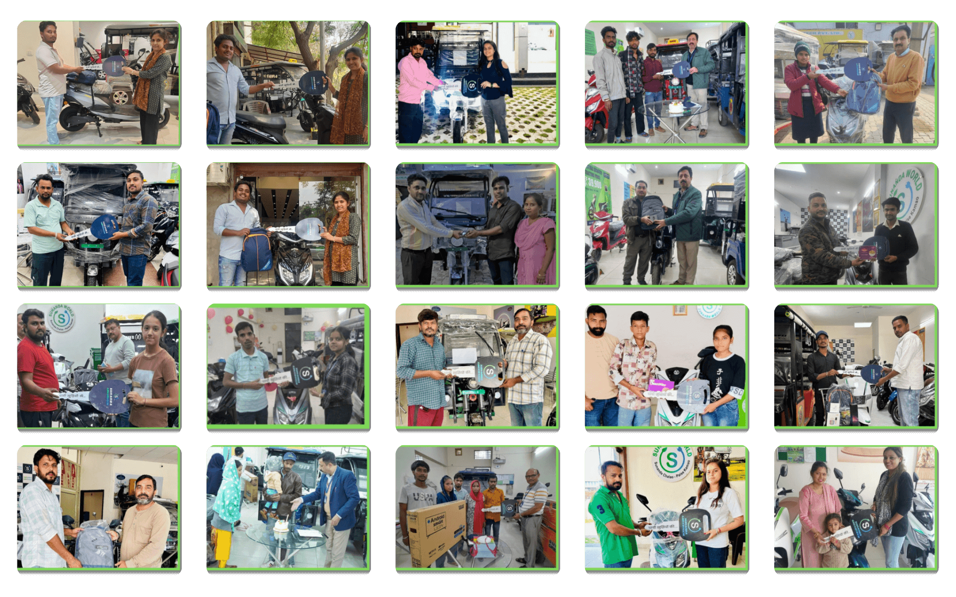 Sunanda Happy Customer 73 | E-Scooty Delivery | E-Rickshaw Delivery Photos