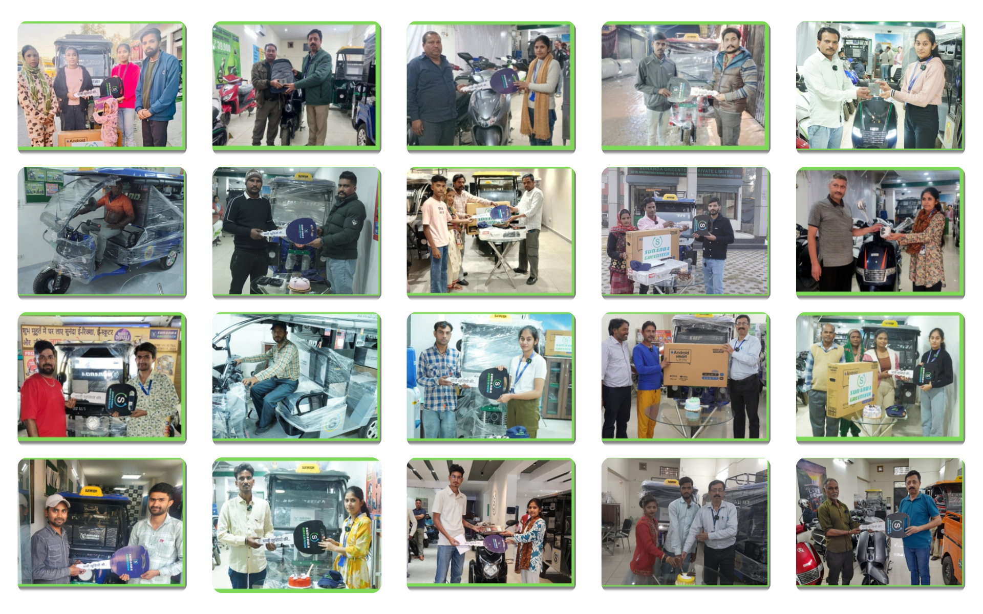 Sunanda Happy Customer 75 | E-Scooty Delivery | E-Rickshaw Delivery Photos