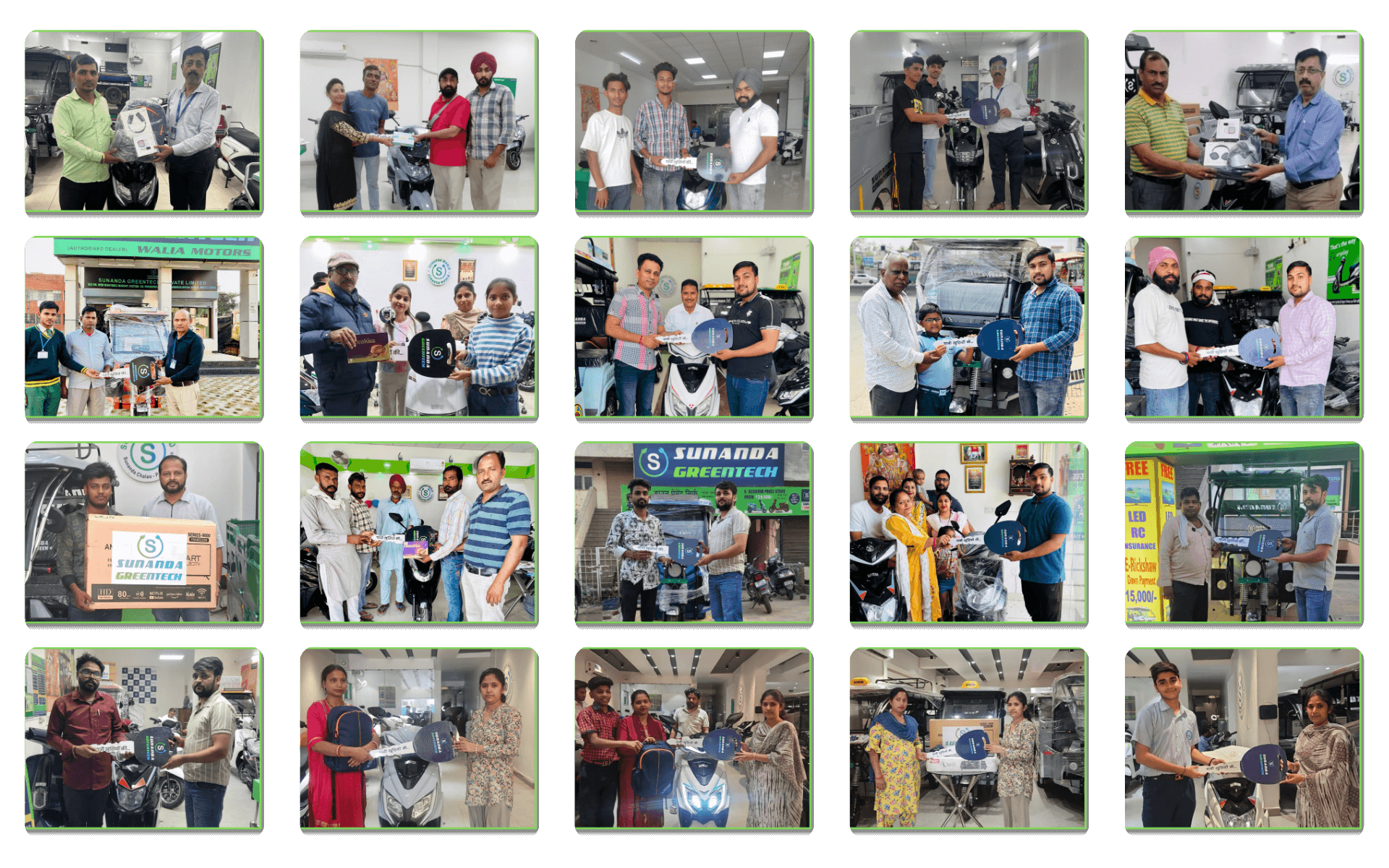 Sunanda Happy Customer 77 | E-Scooty Delivery | E-Rickshaw Delivery Photos