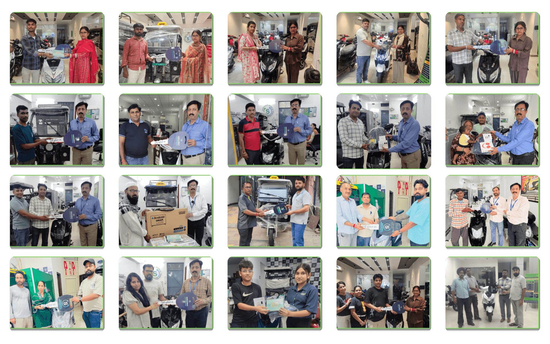 Sunanda Happy Customer 79 | E-Scooty Delivery | E-Rickshaw Delivery Photos